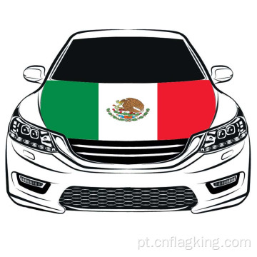 The World Cup Mexico Flag Car Hood flag 3.3X5FT Tecido elástico alto